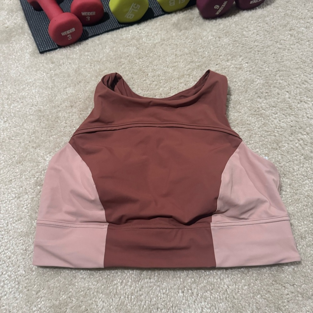 lululemon athletica Two-Tone Mauve and Blush Tank Top